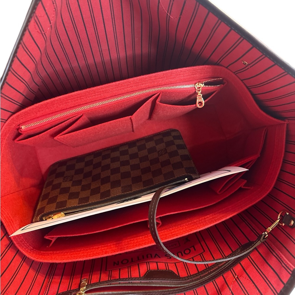 Louis Vuitton Damier Ebene Canvas Neverfull Tote in Brown - Picture 7 of 8